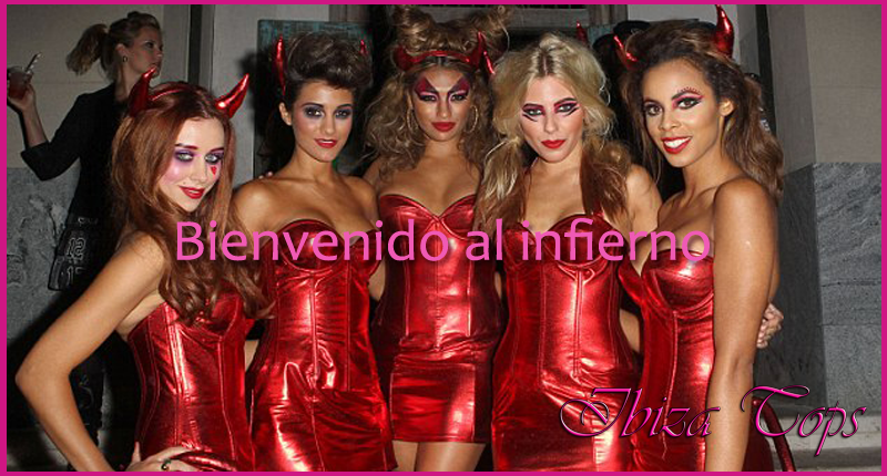 Bienvenido al infierno Diablesa Disfraces Halloween sexys Ibizatops