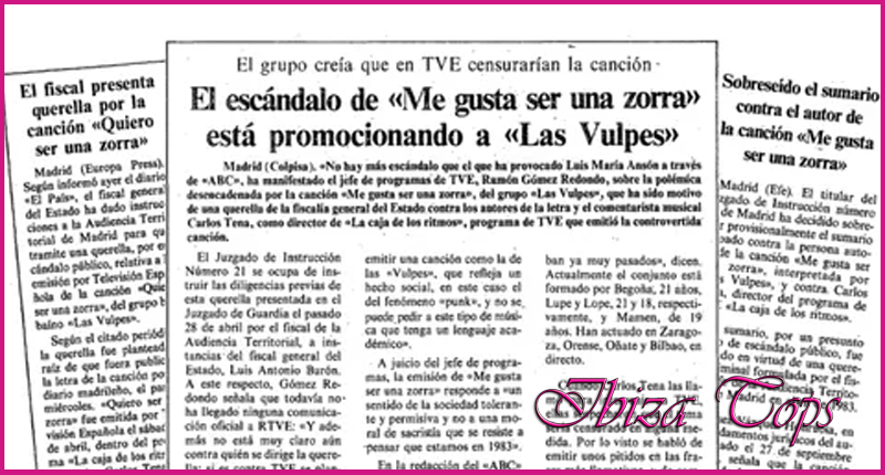 Escandalo TVE Vulpes Me gusta ser una zorra Ibizatops Febrero 2024